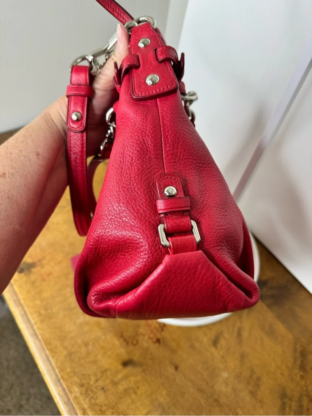 Coach Brooke Pebbled Leather Hobo Bag
